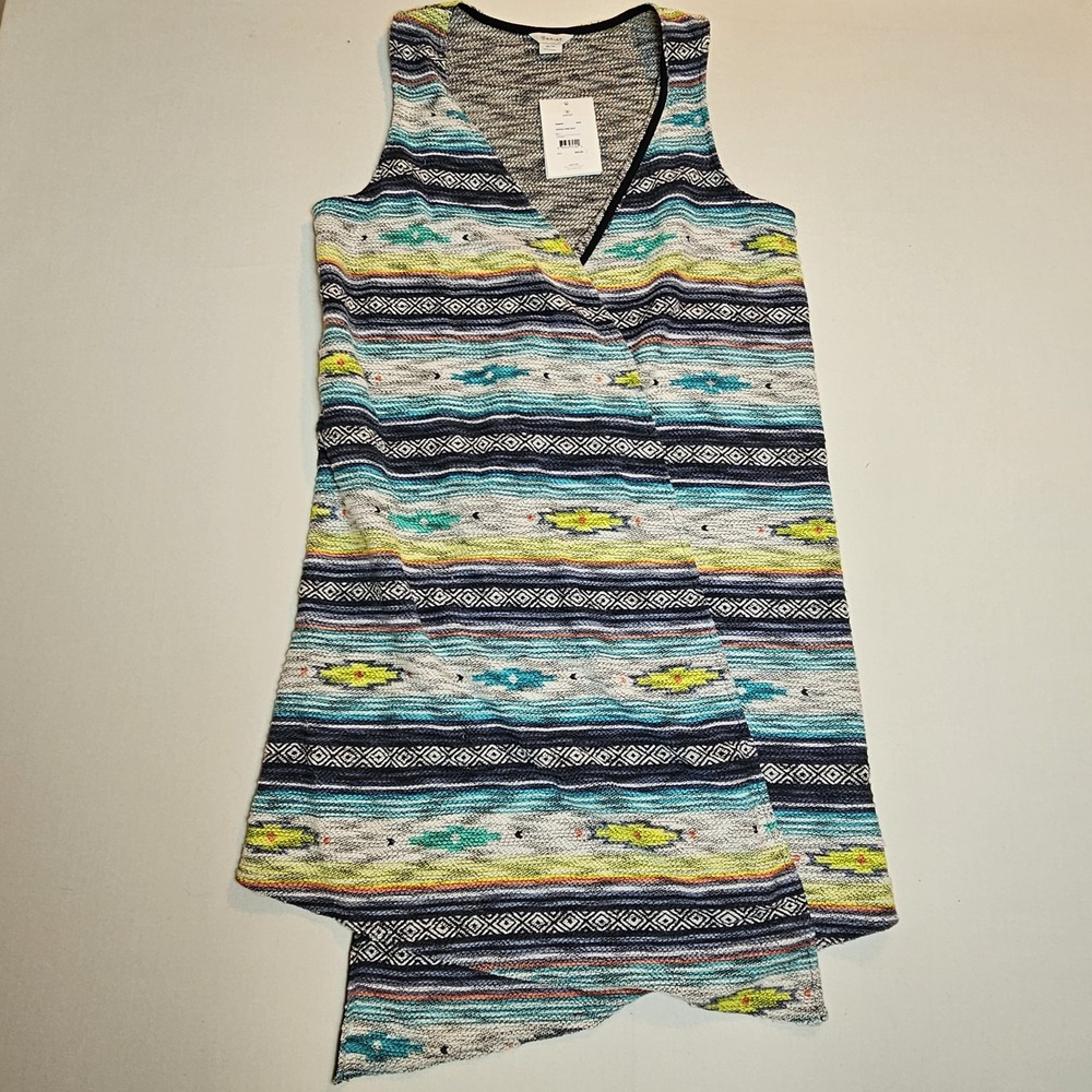 Ariat Joshua Tree‎ Vest Women's M Southwest Aztec Print Open Front NWT